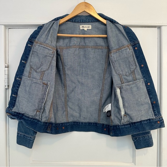 Madewell Jean jacket size small bronze buttons - Picture 4 of 6